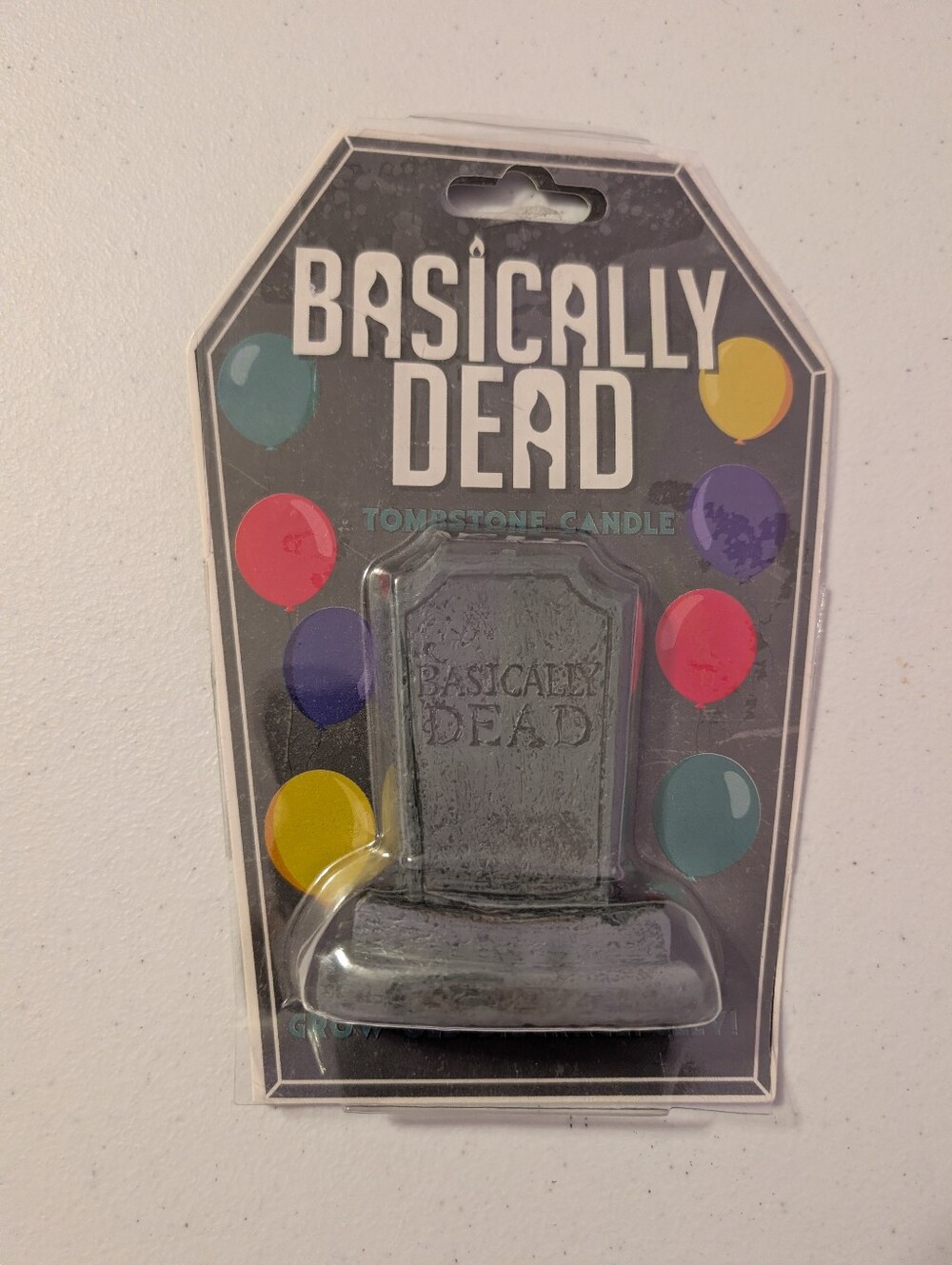Basically Dead Birthday Candle - Funny Gag Prank Joke Cake Topper Over the Hill